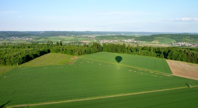 Ballon über der Wetterau